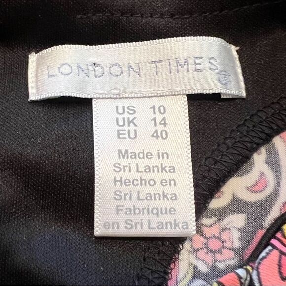 London Times Colorful Printed Maxi Sundress. Size 10. Great Condition!! - Picture 9 of 13